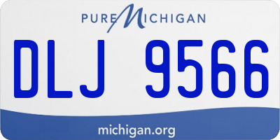 MI license plate DLJ9566