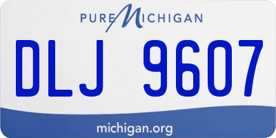 MI license plate DLJ9607