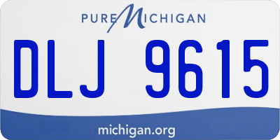MI license plate DLJ9615