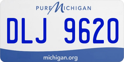 MI license plate DLJ9620