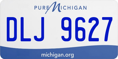 MI license plate DLJ9627