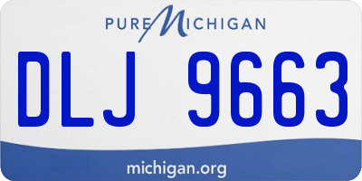 MI license plate DLJ9663