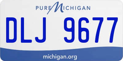 MI license plate DLJ9677
