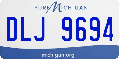 MI license plate DLJ9694