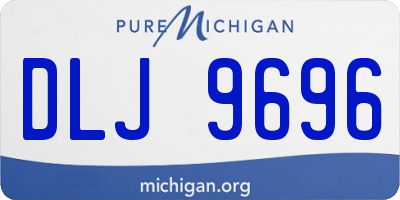 MI license plate DLJ9696