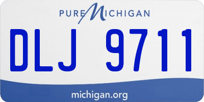 MI license plate DLJ9711