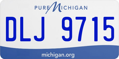 MI license plate DLJ9715