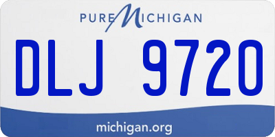 MI license plate DLJ9720