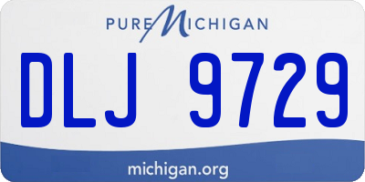 MI license plate DLJ9729
