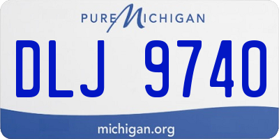 MI license plate DLJ9740