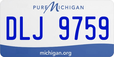 MI license plate DLJ9759