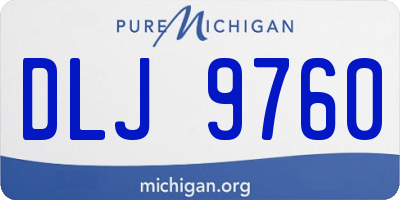 MI license plate DLJ9760