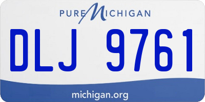 MI license plate DLJ9761