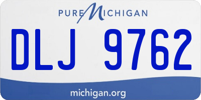 MI license plate DLJ9762