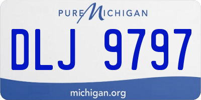 MI license plate DLJ9797