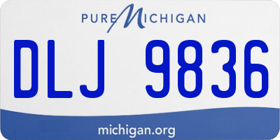 MI license plate DLJ9836