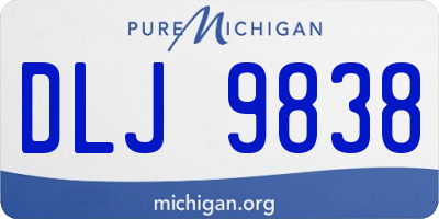 MI license plate DLJ9838