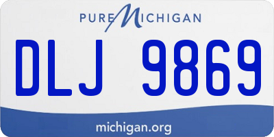 MI license plate DLJ9869