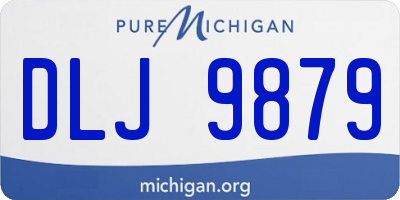 MI license plate DLJ9879