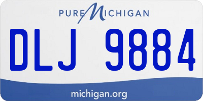 MI license plate DLJ9884