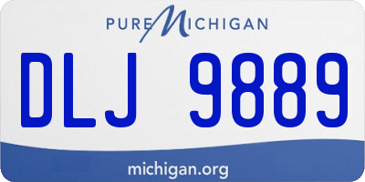 MI license plate DLJ9889