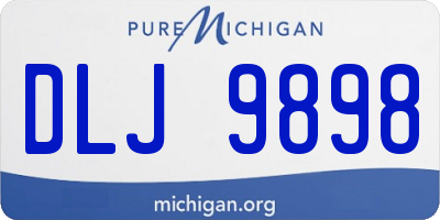 MI license plate DLJ9898