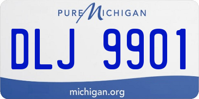 MI license plate DLJ9901