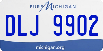 MI license plate DLJ9902