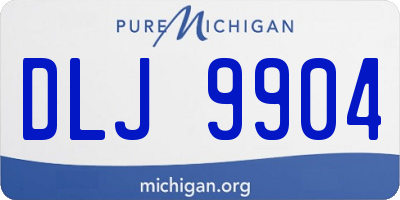 MI license plate DLJ9904