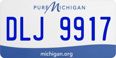 MI license plate DLJ9917