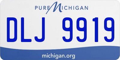 MI license plate DLJ9919