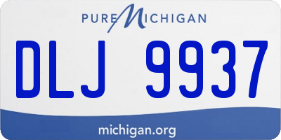 MI license plate DLJ9937