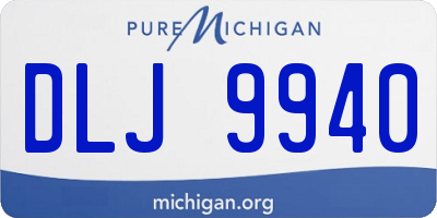 MI license plate DLJ9940