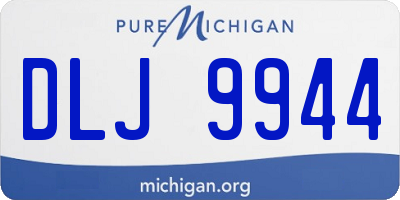 MI license plate DLJ9944