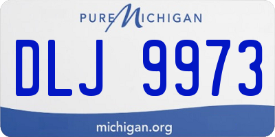 MI license plate DLJ9973