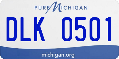 MI license plate DLK0501