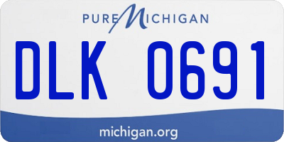 MI license plate DLK0691