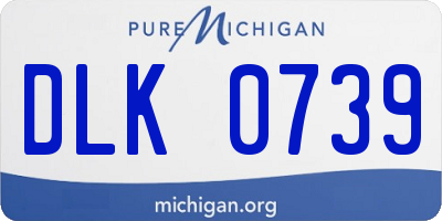MI license plate DLK0739
