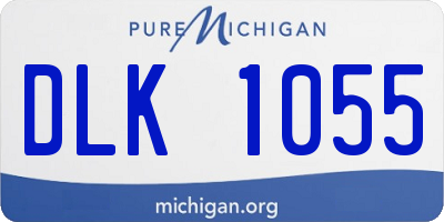 MI license plate DLK1055