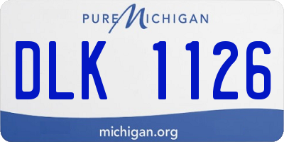 MI license plate DLK1126