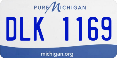 MI license plate DLK1169