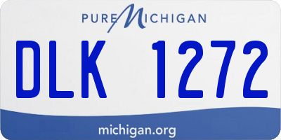MI license plate DLK1272