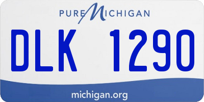 MI license plate DLK1290