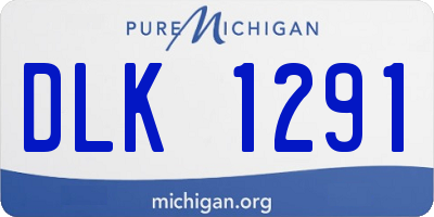 MI license plate DLK1291