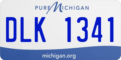 MI license plate DLK1341