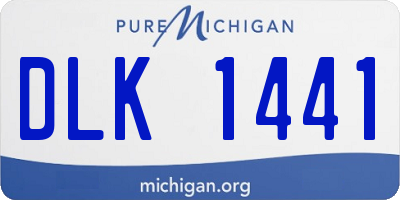 MI license plate DLK1441