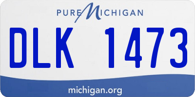 MI license plate DLK1473