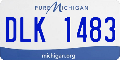 MI license plate DLK1483