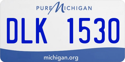 MI license plate DLK1530