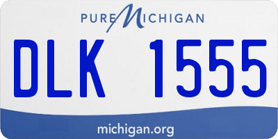 MI license plate DLK1555